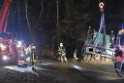 Container LKW umgestuerzt Koeln Brueck Bruecker- Dellbruecker Mauspfad P483